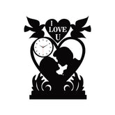 Romantic Couple Acrylic Table Clock for Home Decor