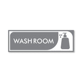 Weatherproof & Long-Lasting Washroom Label