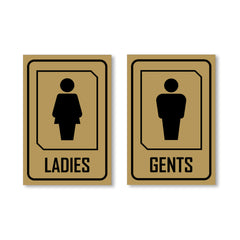 Professional Gents and Ladies Sign Board
