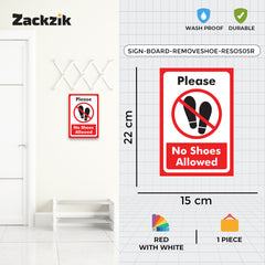 Respect the Space – Remove Shoes