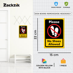 Respect the Space – Remove Shoes