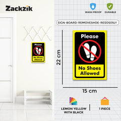 Respect the Space – Remove Shoes