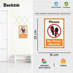 Respect the Space – Remove Shoes