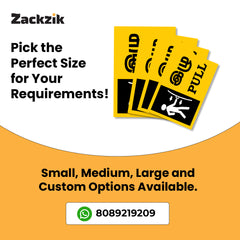 Zackzik Pull and Push Sign Boards for home and business use