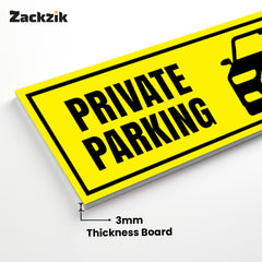 Custom Owner’s Parking Sign Board | Personalized Parking Name Board