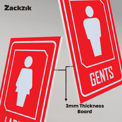 Professional Gents and Ladies Sign Board