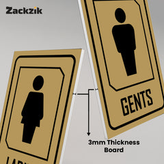 Professional Gents and Ladies Sign Board