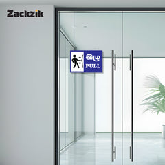 Zackzik Pull and Push Sign Boards for home and business use