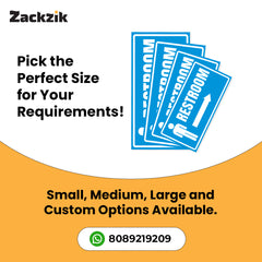 Restroom Directional Sign – Modern Bathroom Wayfinding Wall Sign (Indoor/Outdoor Use)