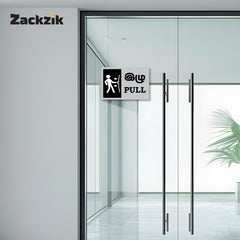 Zackzik Pull and Push Sign Boards for home and business use
