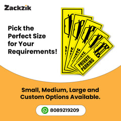 Custom Owner’s Parking Sign Board | Personalized Parking Name Board