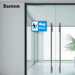 Zackzik Pull and Push Sign Boards for home and business use