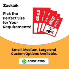 Zackzik Pull and Push Sign Boards for home and business use