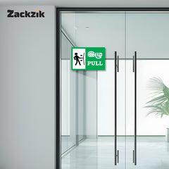 Zackzik Pull and Push Sign Boards for home and business use