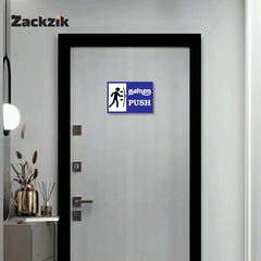 Zackzik Pull and Push Sign Boards for home and business use
