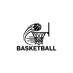 Basketball Swish Car Window Sticker | Sports Vinyl Decal for Cars & Laptops