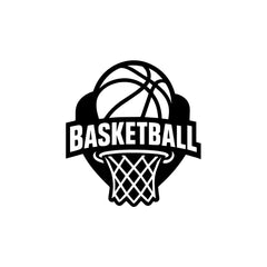 Basketball Hoop Car Window Sticker | Sports Vinyl Decal for Cars, Laptops & Walls