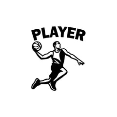 Basketball Player Car Window Sticker | Slam Dunk Sports Vinyl Decal for Cars, Laptops & Walls