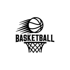 Fast Break Basketball Car Window Sticker | Sports Vinyl Decal for Cars & Laptops