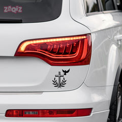 Christian Heart Cross Car Sticker – Jesus Faith Vinyl Decal for Cars & Bikes | Waterproof Religious Sticker (Copy)