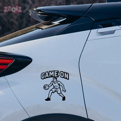 Game On Basketball Player Car Window Sticker | Sports Vinyl Decal for Cars & Laptops