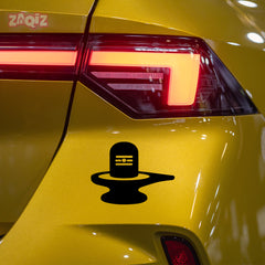 Shiva Lingam Car Sticker – Mahadev Shivling Vinyl Decal for Cars, Bikes, Home & Temple | Waterproof Spiritual Sticker
