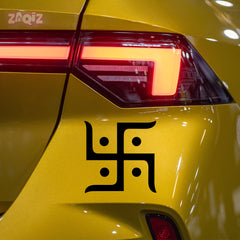 Hindu Swastik Car Sticker – Auspicious Vinyl Decal for Cars, Bikes, Home & Office | Waterproof & Durable