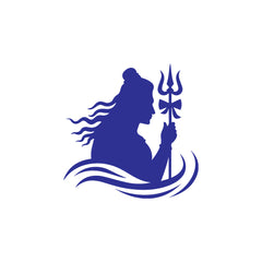 Lord Shiva Car Sticker – Mahadev Silhouette with Trishul Vinyl Decal for Cars & Bikes | Waterproof Spiritual Sticker