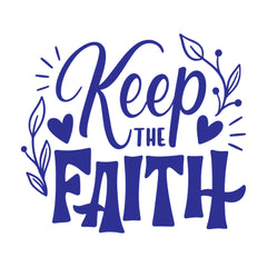 Keep the Faith Christian Vinyl Sticker – Inspirational Religious Car Decal