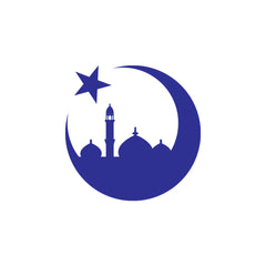 Islamic Crescent Moon Mosque Car Sticker – Muslim Faith Vinyl Decal for Cars & Bikes | Waterproof Mosque Skyline Sticker