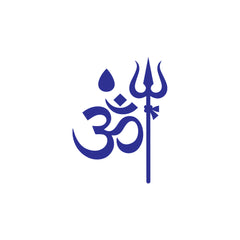 Om Trishul Car Sticker – Mahadev Om Symbol Vinyl Decal for Cars & Bikes | Waterproof Hindu Spiritual Sticker