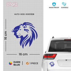 Lion Head Car Sticker – Fierce Lion Profile Vinyl Decal for Cars & Bikes | Waterproof Animal Graphic Sticker