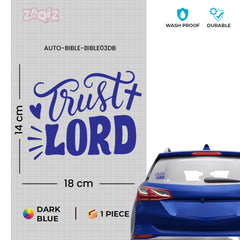 Trust Lord Christian Vinyl Sticker – Inspirational Faith Quote Car Decal