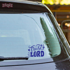 Trust Lord Christian Vinyl Sticker – Inspirational Faith Quote Car Decal