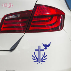 Christian Heart Cross Car Sticker – Jesus Faith Vinyl Decal for Cars & Bikes | Waterproof Religious Sticker (Copy)