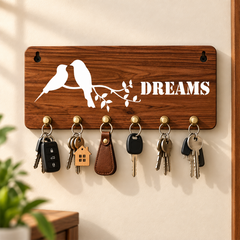 Decorative wall key rack