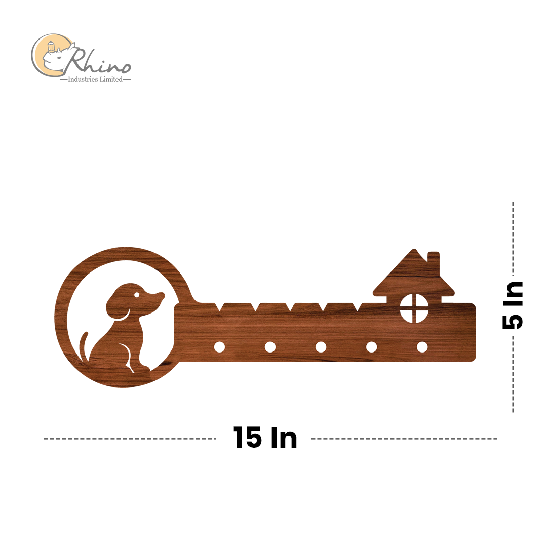 Dog key holder for wall