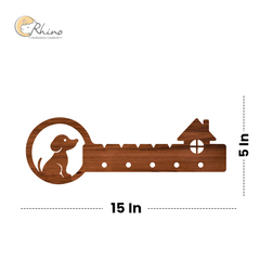 Dog key holder for wall