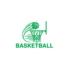 Basketball Swish Car Window Sticker | Sports Vinyl Decal for Cars & Laptops