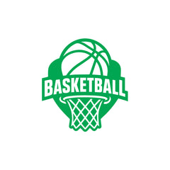 Basketball Hoop Car Window Sticker | Sports Vinyl Decal for Cars, Laptops & Walls