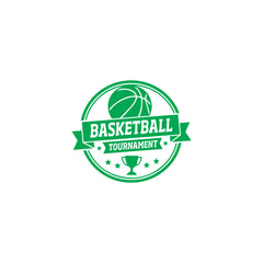 Basketball Tournament Emblem Car Window Sticker | Sports Vinyl Decal for Cars & Laptops