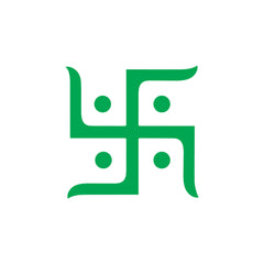 Hindu Swastik Car Sticker – Auspicious Vinyl Decal for Cars, Bikes, Home & Office | Waterproof & Durable