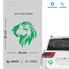 Lion Head Car Sticker – Fierce Lion Profile Vinyl Decal for Cars & Bikes | Waterproof Animal Graphic Sticker