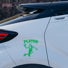 Basketball Player Car Window Sticker | Slam Dunk Sports Vinyl Decal for Cars, Laptops & Walls