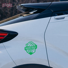 Basketball Tournament Badge Car Window Sticker | Sports Vinyl Decal for Cars & Laptops