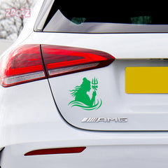 Lord Shiva Car Sticker – Mahadev Silhouette with Trishul Vinyl Decal for Cars & Bikes | Waterproof Spiritual Sticker