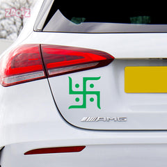 Hindu Swastik Car Sticker – Auspicious Vinyl Decal for Cars, Bikes, Home & Office | Waterproof & Durable