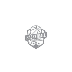 Basketball Tournament Badge Car Window Sticker | Sports Vinyl Decal for Cars & Laptops