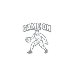 Game On Basketball Player Car Window Sticker | Sports Vinyl Decal for Cars & Laptops