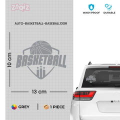 Basketball Badge Car Window Sticker | Premium Sports Vinyl Decal for Cars & Laptops (Copy)